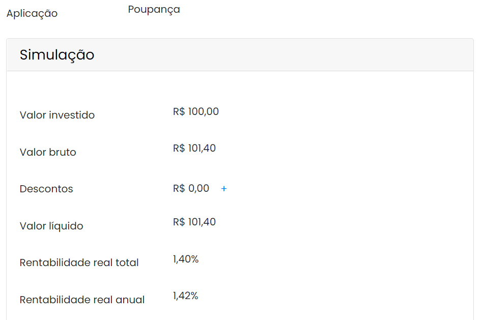 Simulando a poupança